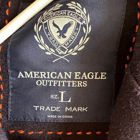 American Eagle Outfitters Navy Pea Coat - Picture 3 of 6